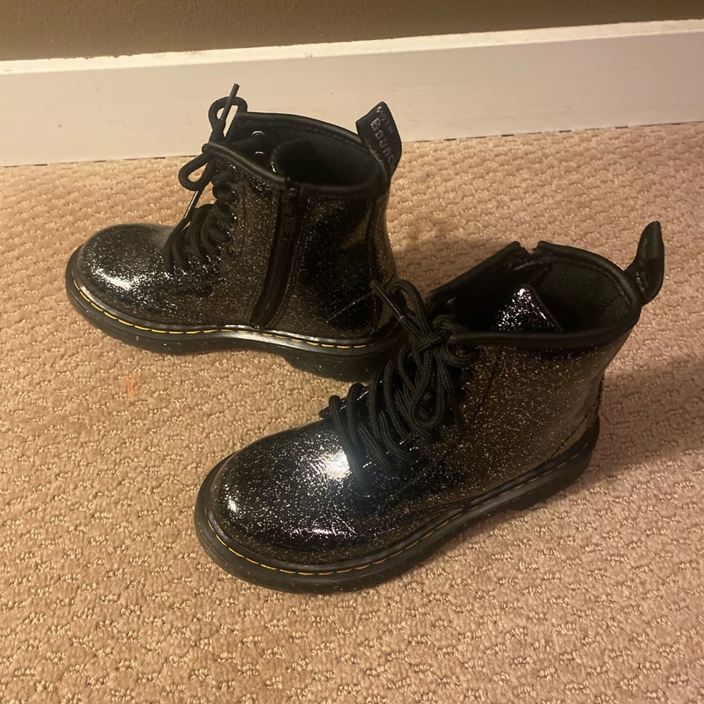 Girls Dr. Marten - Size 13 black with sparkles